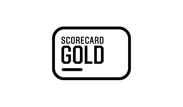 Scorecard gold icon.