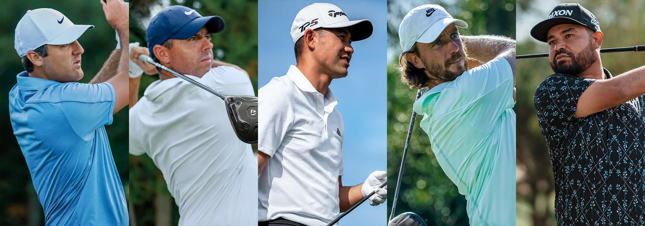 Scottie Scheffler, Rory McIlroy, Collin Morikawa, Tommy Fleetwood, and JJ Spaun