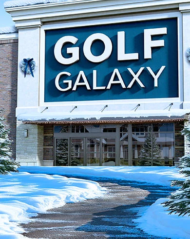 Golf Galaxy store front.