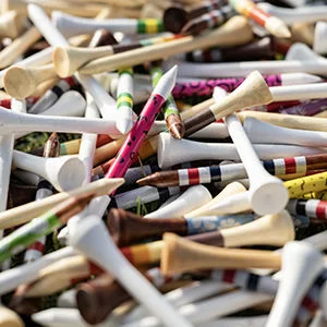 Golf tees.
