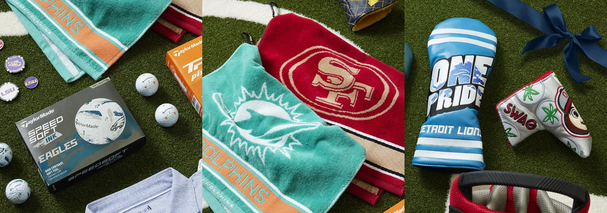 Team themed golf accessories.